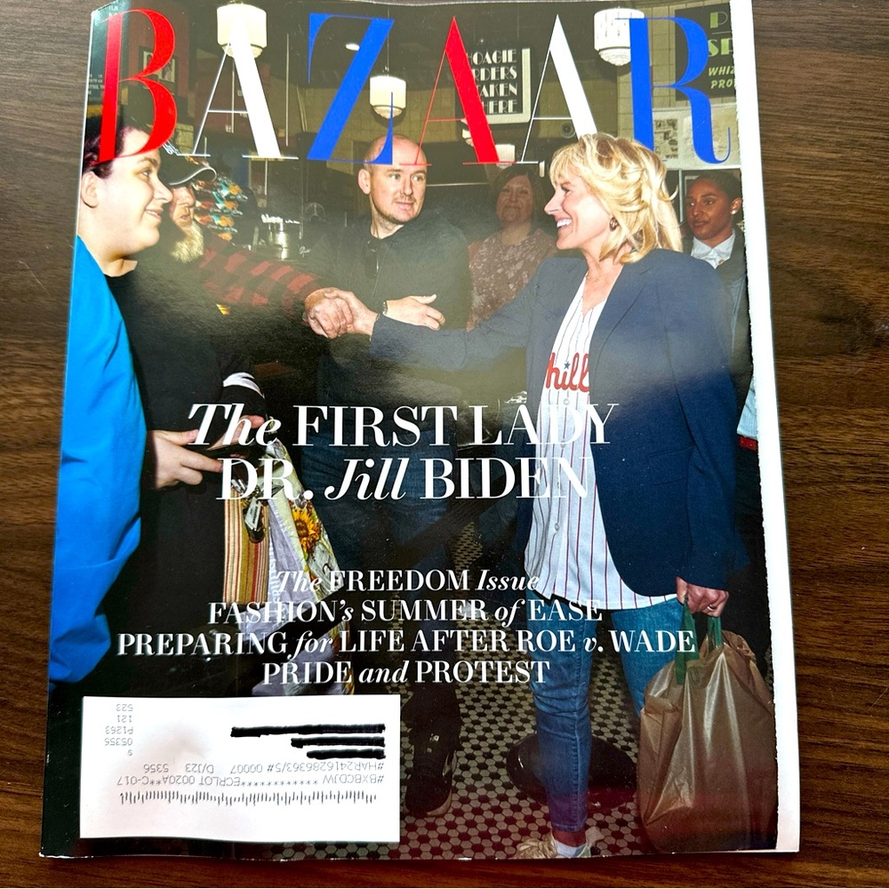 Bazaar magazine Jill Biden 2022